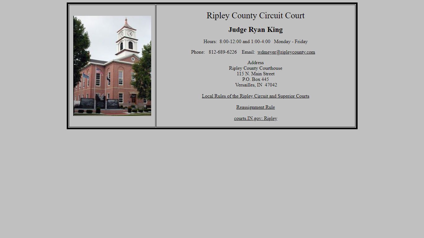 Ripley County Circuit Court